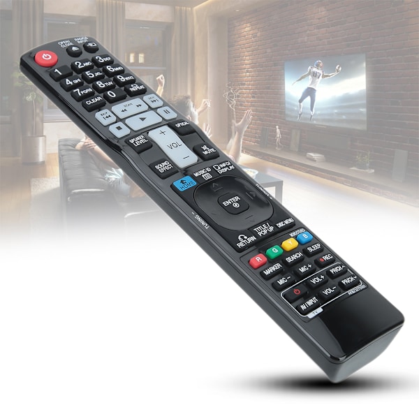 LG AKB73275501 Blu-ray-kotitelevision kaukosäätimen korvaava kulutuskestävällä kuorella