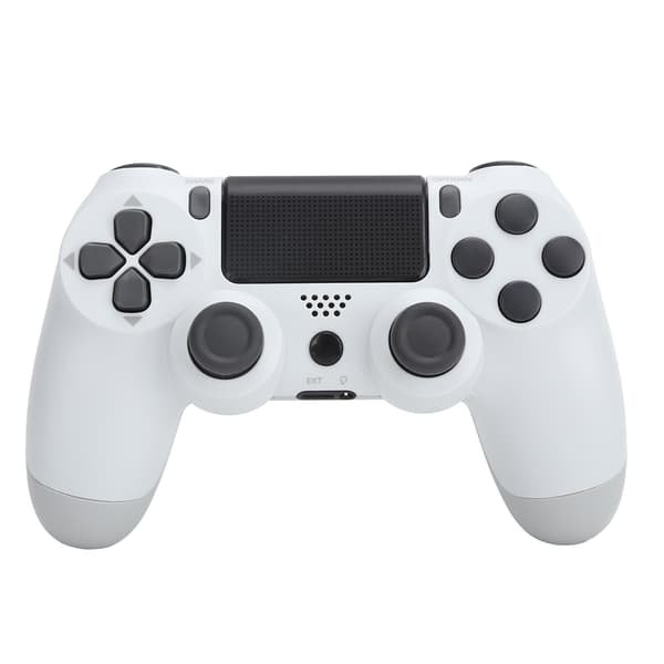Trådløs controller gamepad med touchskærm lydfunktion USB-kabel til PS4 / PS4 Pro / PS4 SlimHvid
