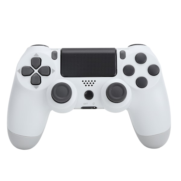 Trådlös handkontroll Gamepad med pekskärm Ljudfunktion USB-kabel för PS4 / PS4 Pro / PS4 SlimVit