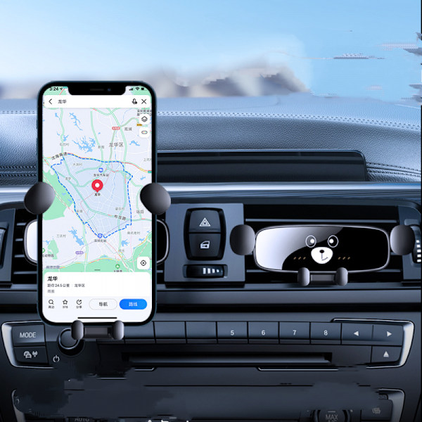 Puhelimen pidike autoon [Päivitetty pidike ei koskaan putoa] Auton puhelimen pidikkeen teline Automaattinen ilmanvaihto Handsfree-matkapuhelimen pidike autoon Sopii kaikkiin auton pidikkeisiin