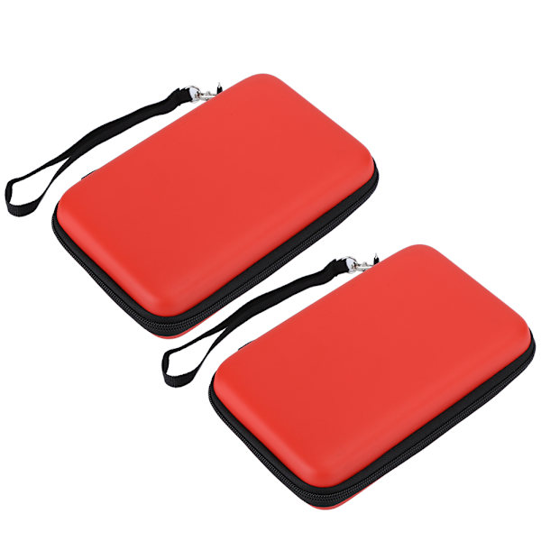 2 kpl EVA-suojakoteloa Nintendo 3ds XL -pelikonsolille, punainen