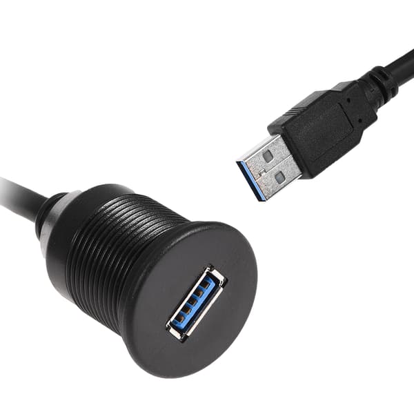 1M Bil Dashboard USB 2.0/3.0/3.5mm/AUX/HDMI Panel Flush Mount Forlængerkabel 9#
