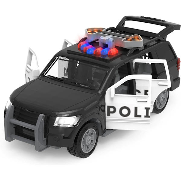 Driven by Battat – Poliisiautolelu SUV mittakaavassa 1:24 – Leikkiauto valoilla ja äänillä – Pelastusautolelu pojille, tytöille ja yli 3-vuotiaille lapsille