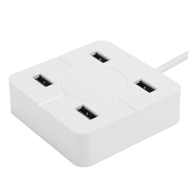 Hub Multi 4-Port Splitter Expansion Cable Adapter Ultra Speed Laptop Computer USB 3.0