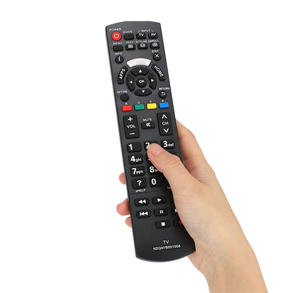 LCD TV-fjärrkontroll säkerhetsersättning tillbehör för N2QAYB001008 svart