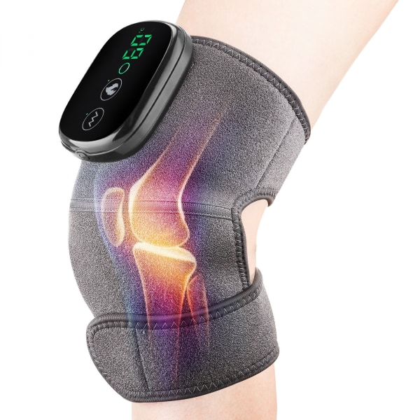 Elektrisk knämassager värmevibration infraröd varm kompress terapi armbåge axel knämassage dyna