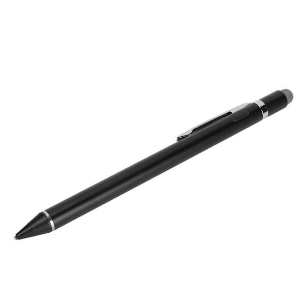 Aktiv stylus pen 5V 0.2A Slank stilful aluminiumlegering bærbar kapacitiv stylus pen med fin spids til mobiltelefon tablet sort