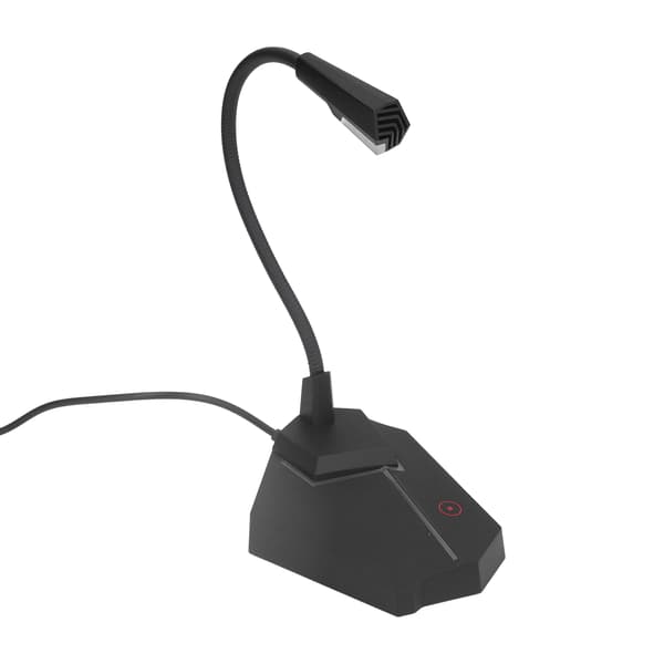 USB Computer Mikrofon Justerbar G25 Kablet Touch Knap Desktop Svanehals Mikrofon til Møde Gaming Streaming