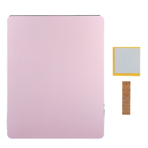 Hög precision positionering fyrkantig musmatta dubbelsidig datormusmatta - Svart+Roséguld
