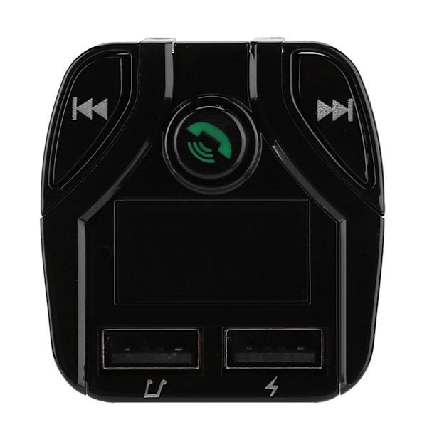 For Carc4 Auton FM-radiolähetin Musta Auton HD Bluetooth-soitin USB2.0-liitännällä