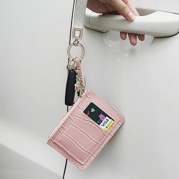 Nøkkelring Armbånd Nøkkelring Lommebok for Kvinner Bilnøkkelkjede Armbånd Nøkkelring Dame Nøkkelring for Nøkler Pastel