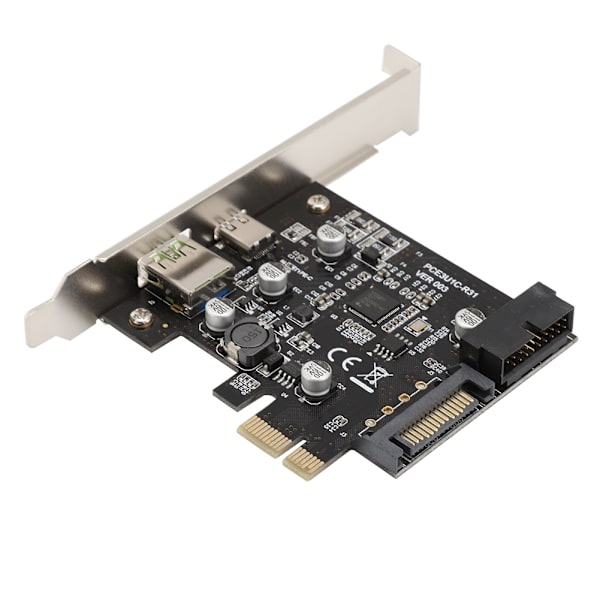PCI-E til USB Hurtiglading + 19PIN Front USB Riser Card Adapter Card