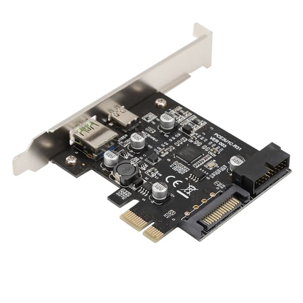 PCI-E till USB Snabbladdning + 19PIN Front USB Riser Card Adapter Card