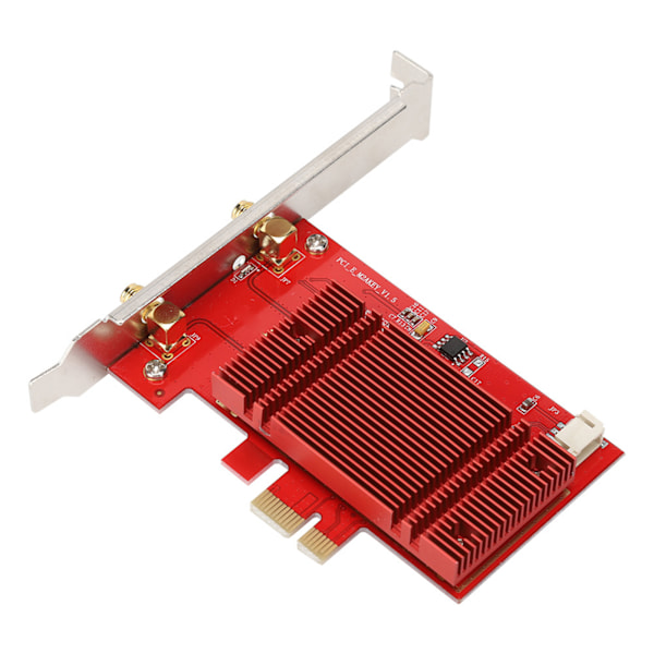 2400Mbps PCI-E-työpöydän NIC-kortti Bluetoothille Intel AX200 802.11ax WIFI6:lle, jossa on suurivahvistusantenni