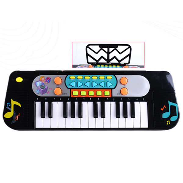 Elektrisk klaver til børn, begynder, elektronisk musik, læringskeyboard, bærbart instrument til tidlig læring with Sheets 25 Keys 11 Modes