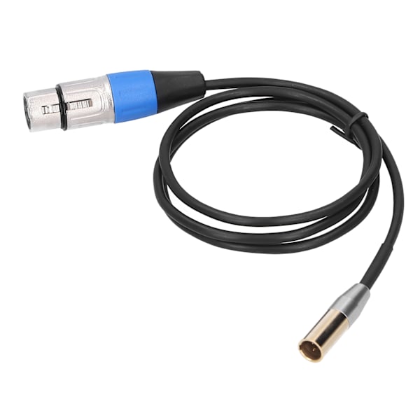 3Pin lydkabel Mini han til XLR hun Zinklegering hus Kobber skal ledninger 1 meter
