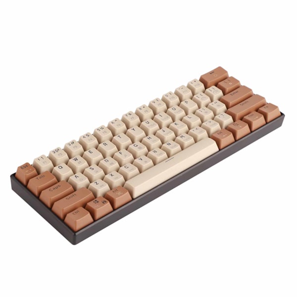 Mekanisk tangentbord 61 tangenter Färgblandningsljus Ergonomi Tangentlinjeseparation Typ C SpelTangentbord för Windows Linjär Action Switch