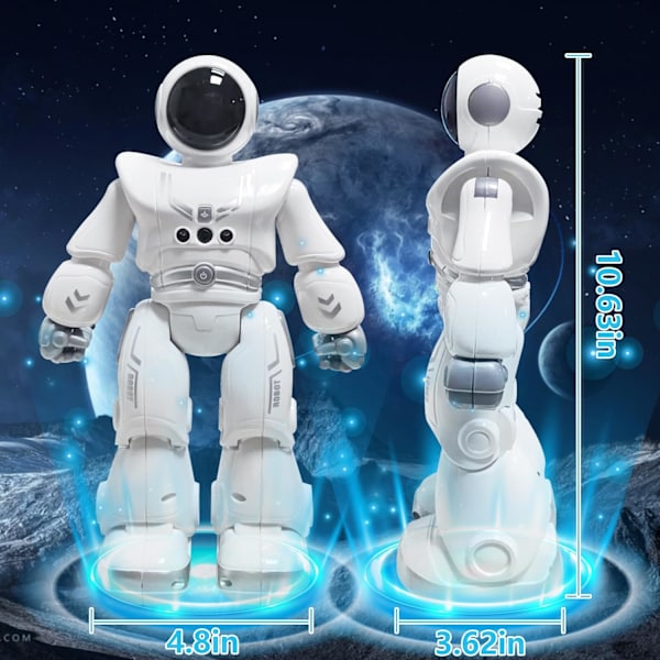 Fjernbetjent robotlegetøj til børn, astronaut RC robotlegetøj, gestussensorisk robot, infrarød controllerrobot, dansende syngerobot, bedste gaver