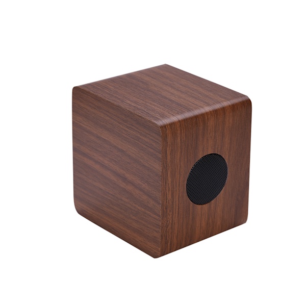 Træ Bluetooth Bas Højttaler Alarm LED Ur Alarm Termometer Display Højttaler
