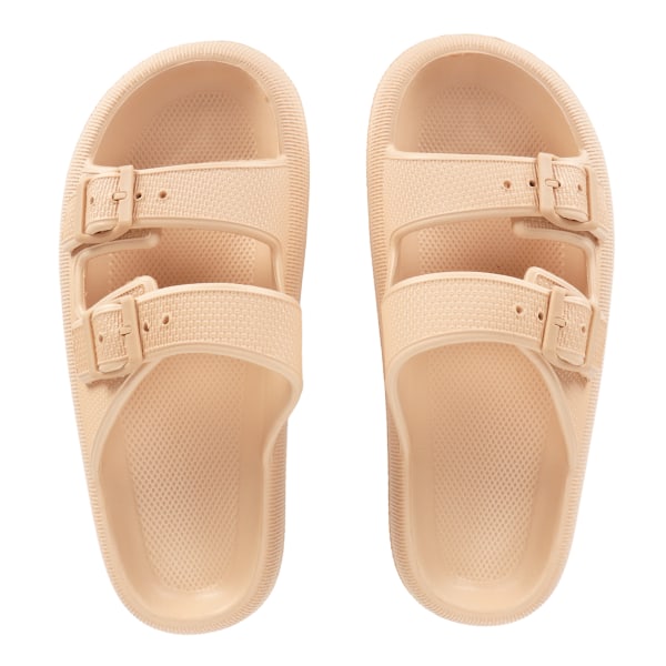 Sandaler Tofflor EVA Tjocka Sulor Slip On Slides Sommar Utomhus Snygga Cloud Tofflor Khaki 40/41