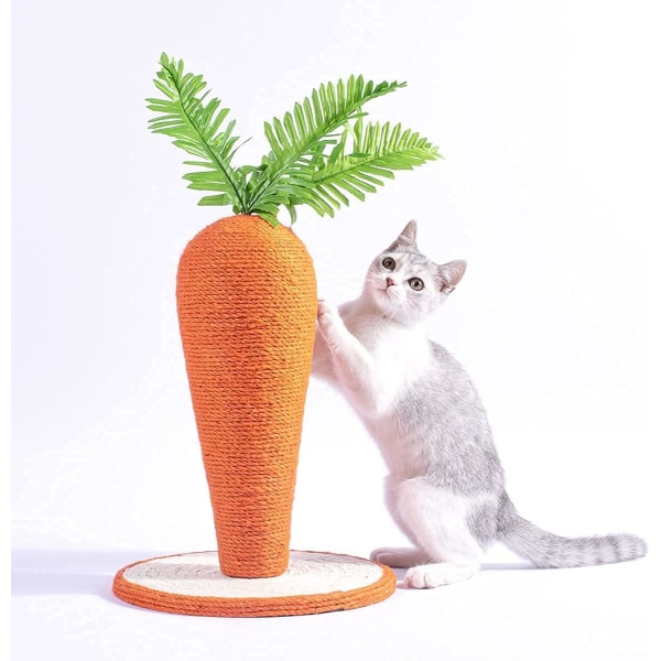 Cat Scratching Posts for Indoor Cats,Cute Carrot Cat Scratching Post,Sisal Cat Scratcher, Cat Scratch Toy, Cat Nail Scratcher, Cat Pole