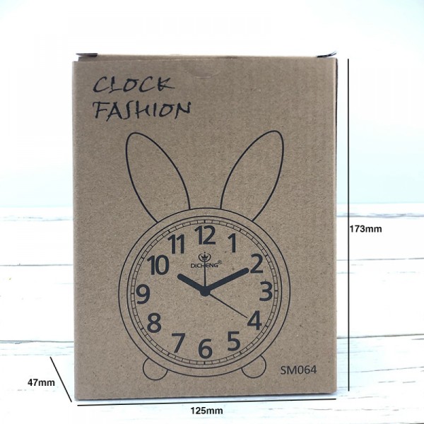 SAYTAY Soverom Vekkerklokke, Bunny Ears Vekkerklokke , Student Home Decoration Desktop Clock