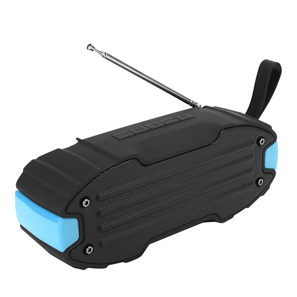 Langaton Bluetooth-kaiutin Basso Ulkoilupyöräily Tallennuskortti FM-radio Kaiutinlaatikko Sininen