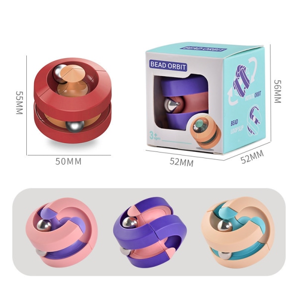 Toy, Fidget Cubes Top Spinning Toy, som stress relief & kreativa dekompressionsleksaker, pusselspel för barn Barn Vuxna （lila）