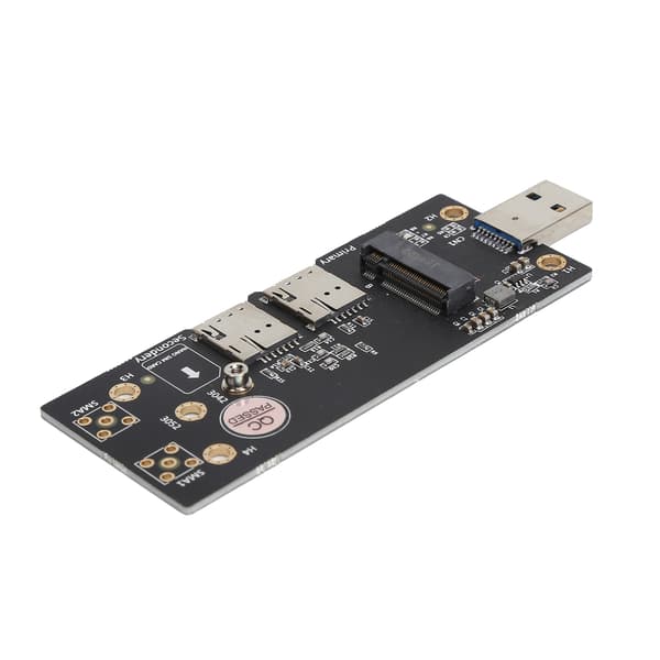 M.2 til USB 3.0 Adapter NGFF Key B 3G/4G/5G Riser Modul Test med Dual SIM-kortspor