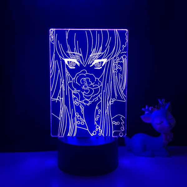Anime 3D Lampe Code Geass for Soveromsdekor Nattelys Bursdagsgave Manga Code Geass Led Nattelys Sengelampe