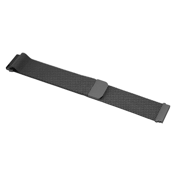 20mm metallnät klockarmband i rostfritt stål med snabbkoppling, universellt klockarmband för Galaxy Watch, Vivoactive HR, Amazfit GTS 2 Mini, svart