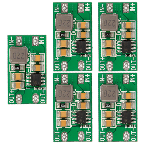 5 stk. DC til DC Buck-modul 92% konverteringseffektivitet Højfrekvens 12V til 24V til 9V/2A modul til computer