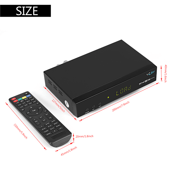 Bärbar Full HD 1080P DVB S2 Digital Satellit-TV-mottagare Stöd PVr  USB WiFi Dongle
