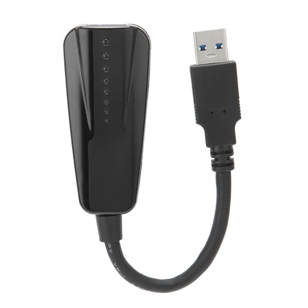 USB til Ethernet-adapter 10/100/1000M USB 3.0 til RJ45 LAN ABS Net-adapter kompatibel med Windows for Linux for OS X