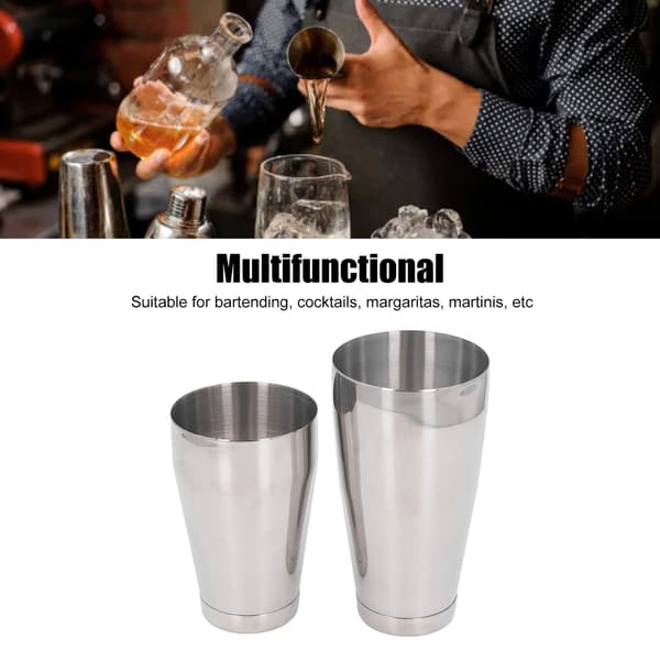 Cocktail Shaker i rostfritt stål Martini Drink Mixer Basic Tools Shake Metal Can för bartenders