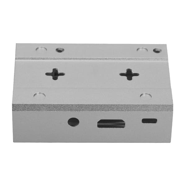 Anti-interferens aluminiumlegeringssag til Raspberry Pi 3B+/3B/2B - Hurtig varmeafledning - Sølv