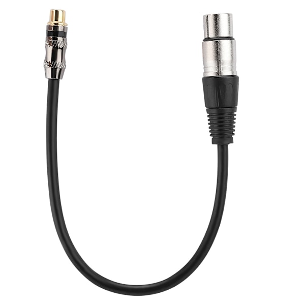 Kullattu RCA-naaraspistoke XLR-naaraspistoke-sovitinadapteri, 30 cm:n pituinen ääniliitäntäkaapeli