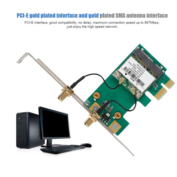 BCM94322HM8L DW1510 Dual band 300M PCI-E trådløst kort for stasjonær datamaskin[S]