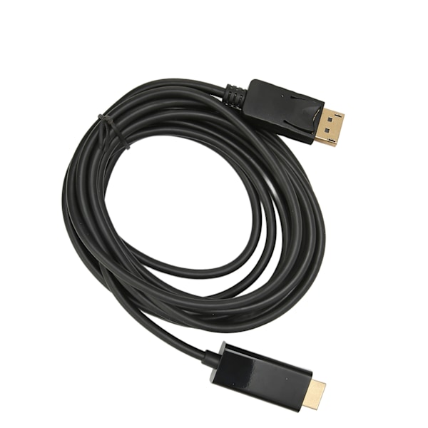 DisplayPort til HD Multimedia Interface-kabel 4K forsinkelsesfri enveis videoadapterkabel for PC bærbar TV 9,8 fot