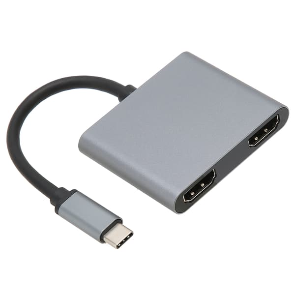 Type C til dobbelt HD Multimedia Interface-adapter 4K 60hz til OS Tablet Pro Air 2020 2019 2018 til Dell XPS 13 15