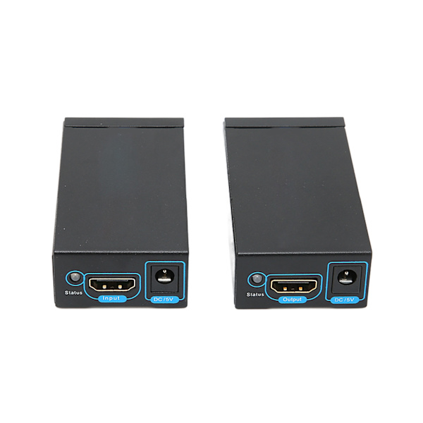 High Definition Multimedia Interface Extender Single Cat5e/Cat6 Cable Full HD Uncompressed Transmission 196ft (60m)EU Plug
