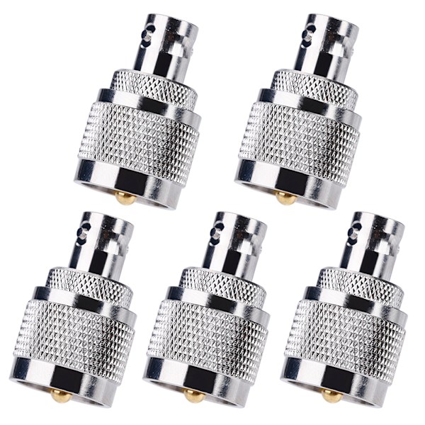 5PCS Radio PL259 RF Koaxial Koax Adapter UHF Hane Till BNC Hona Tvåvägs Huvudkontakt