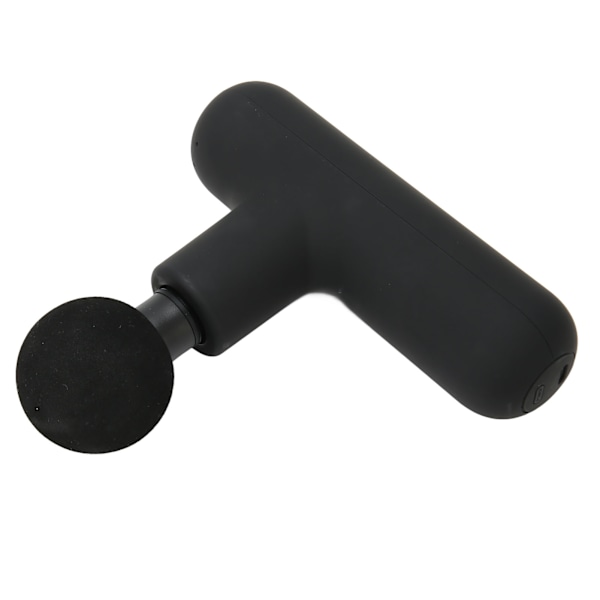 Mini Massager Ultra Liten Tyst 4 Hastighet Kraftfull Vibrations Djupvävnadsmassager med 4 Massagehuvuden för Män Kvinnor Svart