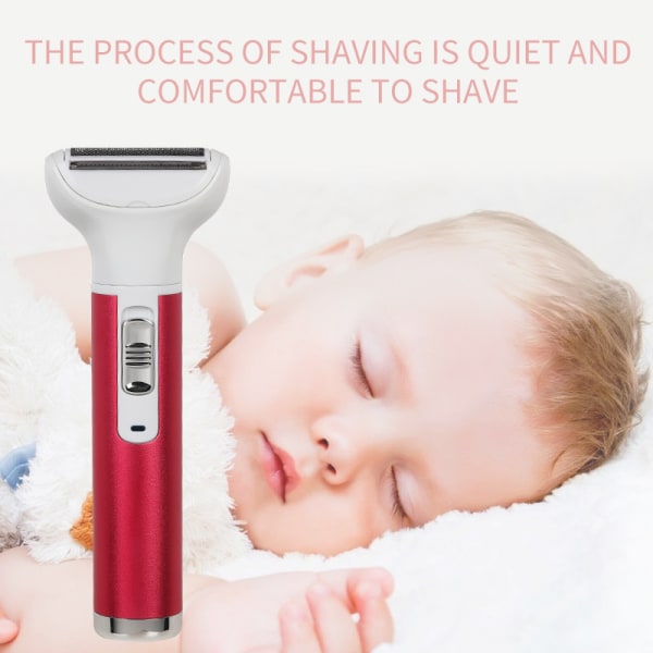 Women Bikini Trimmer, 5 in 1 Woman Electric Shaver, Rechargeable Epilator Lady Hair Painless Shaver for Bikini Area /Nose/ Armpit/Eyebrow/Facial