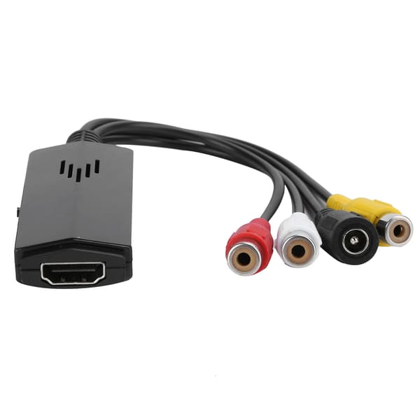 Universal Mini AV till HDMI-omvandlare Kort linje Högdefinitionsvideoadapter AV2HDMI