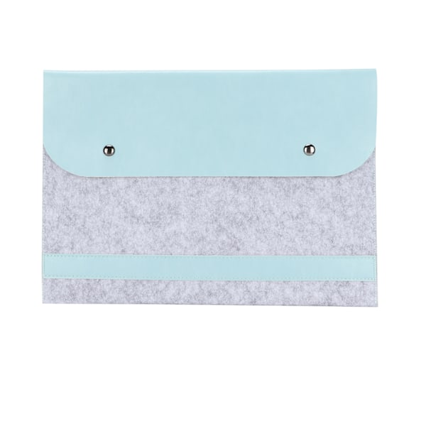 Laptop Sleeve Taske Dobbeltlag Flip Type Notebook Computer Beskyttende Liner Etui til MacBook Pro(Mint Grøn )