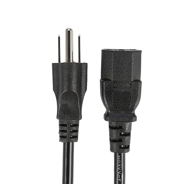 10A 5ft 3-pinners AC-adapter strømledning for PC-datamaskin