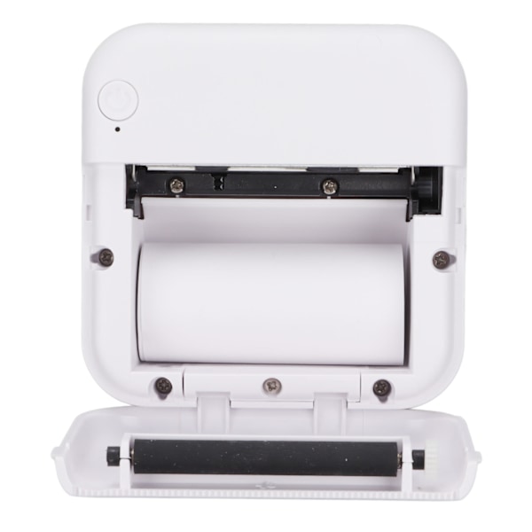 Bærbar printer 200DPI Ergonomisk design Trådløs forbindelse Termisk papir Ingen blæk Miniprinter til hjemmekontorBlå