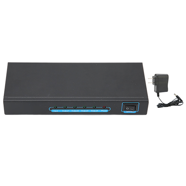 ANQ‑214 HD Multimedia Interface Splitter 1 in 4 Out 4Kx2K Video Duplicator for Xbox for PS5 for HDTV 100‑240VUS Plug