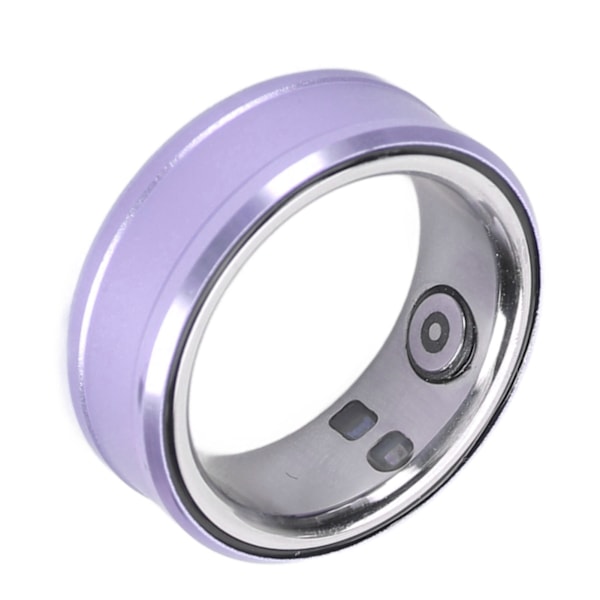 Smart Ring IP68 Vanntett Helse Tracker Søvnmonitor Bluetooth Fitness Ring for Temperatur Stegtelling Lilla 20